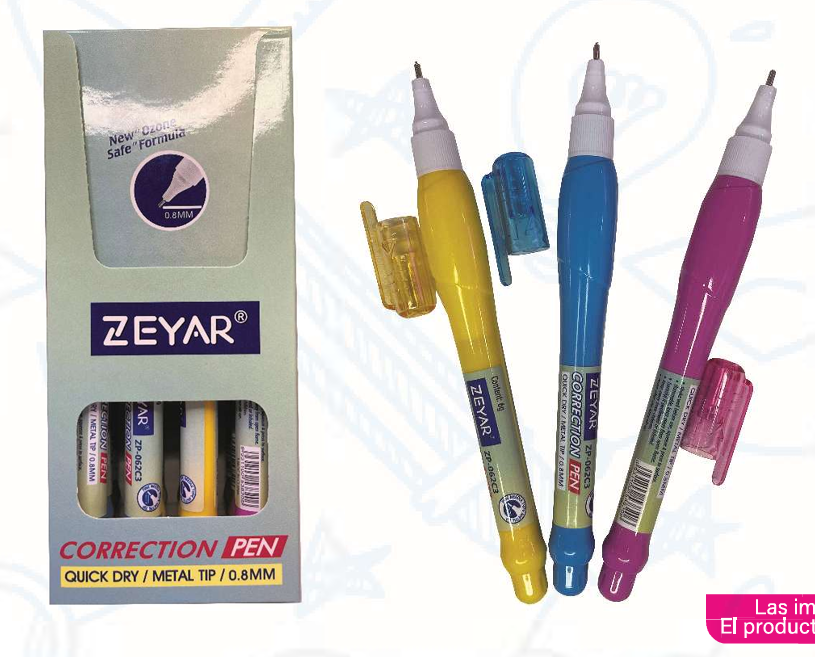 Imagen de Corrector pluma colores L-062 C/12