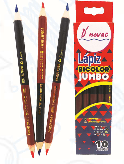 Imagen de Lápiz Bicolor jumbo C/10
